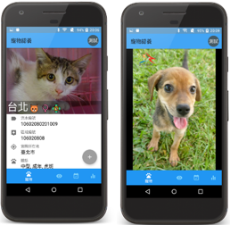 Display of Pet Adoption Information in Taiwan APP